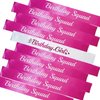 LXYXUUN 10 PCS Birthday Sashes Kit, Hot Pink Birthday Girl Sash and 9 Pcs Birthday Squad Sashes for Girl or Women Funny Birthday Party Favors Decorations