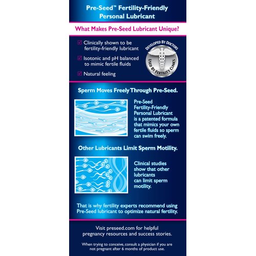 Pre-Seed Fertility-Friendly Personal Lubricant - 1.4 oz tube + 9 applicators