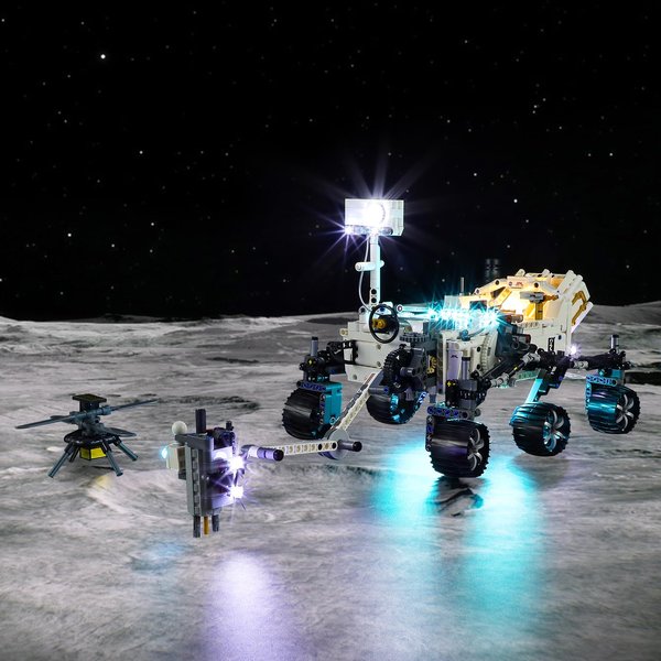 Vaodest LED Light for Lego 42158 Technic NASA Mars Rover Perseverance Set,Design and Configuration Compatible with Model 42158(LED Light Only, Not Building Block Kit)