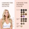 GOO GOO Clip in Hair Extensions Real Human Hair, Remy Human Hair Extensions Clip ins for Women, Natural Human Hair, 24inch 120g 7Pcs, 16/22 Light Blonde Highlighted Golden Blonde