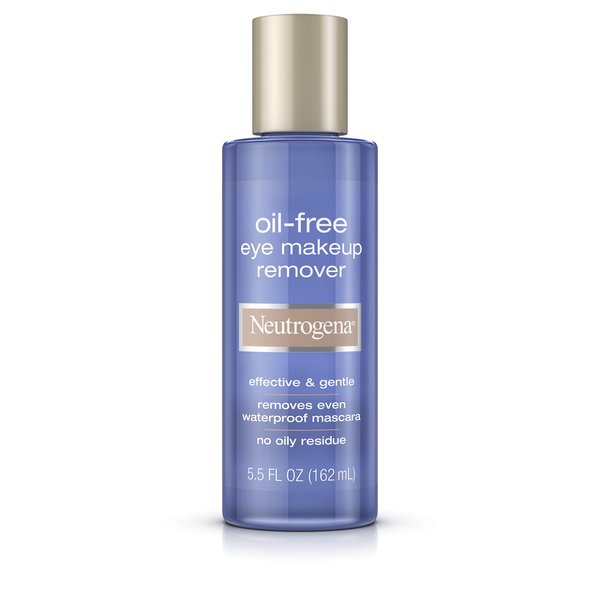 Neutrogena Oil-Free Gentle Eye Makeup Remover, 5.5 Fl. Oz. (Pack of 2)