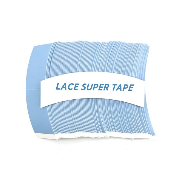 Eumos 80pcs Wig Tape for Lace Wigs Lace Front Wig Tape Double Sided Waterproof Lace Wigs Adhesive Tape Strong Hold Clear Lace Tape for Lace Wig Toupee Hairpiece (Blue)
