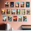 SHOXREM National Parks Theme Postcard Set: Retro Travel Posters Wall Decoration - 63 Abstract U.S. Parks Illustrations, 4" W x 6" H