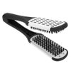 Hair Straightening Comb, Double Sided Brush Clamp Straightener Comb Professional Hair Styling Tool for Smoothing and Straight Hair