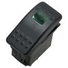 Amarine Made 12v 20 Amp Waterproof LED On/Off Boat Marine SPST 3P Rocker Switch with Light (Green)