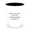 Keep Calm and Let the Microbiologist. Shot Glass, Microbiologist Present From Coworkers, Reusable Ceramic Cup For Coworkers