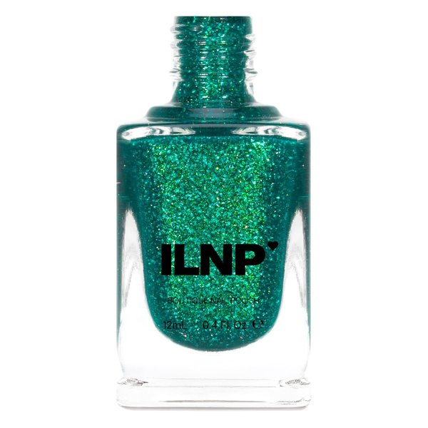 ILNP Paradise - Tropical Teal-Green Holographic Jelly Nail Polish