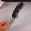 Bestbling Bling Styling Hair Smooth and Detangle Hair Brush for Women, Girl, Men, Arc-shaped Spareribs Comb (White)