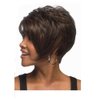 Nicetobuy Umeet Short Fluffy Curly Synthetic Brown Wigs For Woman Natural Looking Womens Wig with Wig Cap