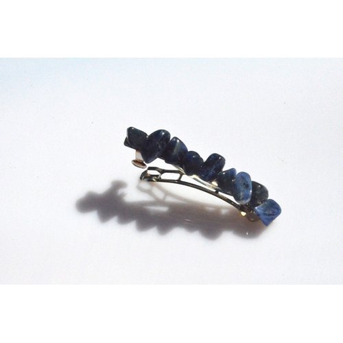 Sodalite Stone French Barrette Hair Clip