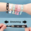 GORGECRAFT 24PCS Printed Glitter Hair Ties Knotted Elastics Ponytail Holders Ocean Theme No Crease Elastic Ribbon Band Ribbon Crease Free Hand Twist Bracelet Accessories for Women