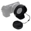 Fotodiox Reversible Lens Hood Kit for E-Mount PZ 16-50mm F3.5-5.6 OSS E-Mount Power Zoom Lens, Reversible Tulip Flower Hood w/Cap