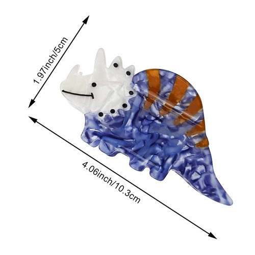 Dinosaur Hair Clip, Acrylic Hair Clip, Acetate hair clips, Y2k Accessories Cute Small Hair Clips for Thick Hair for Women Girls