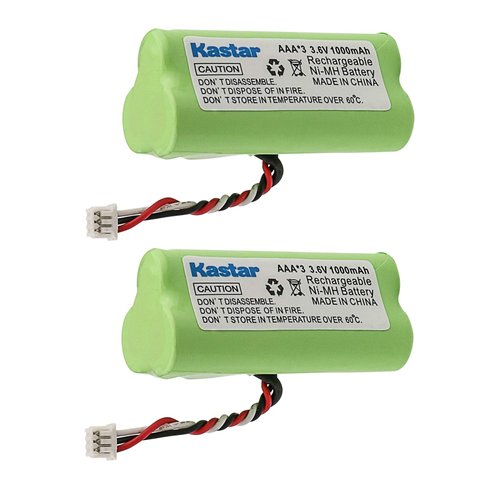 Kastar 2-Pack AAA 3.6V 1000mAh Ni-MH Rechargeable Battery Replacement for Zebra/Motorola Symbol 82-67705-01 Symbol LS-4278 LS4278-M BTRY-LS42RAAOE-01 DS-6878 Cordless Bluetooth Laser Barcode Scanner
