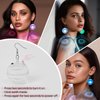 RAHAN LED Earrings Disco Ball 16 Colors Light,Rechargeable Light Projecting Light up Earrings for Women Dance Party Halloween Costume Accessories