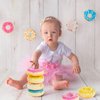 33 Pcs Donut Grow up Cake Topper Baby Sprinkle Decorations Dount Themed Cake Topper Realistic Artificial Donuts Mini Donut Cupcake Topper for Kids Birthday Donut Themed Party Supplies