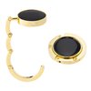 kwmobile Purse Hanger - Set of 2 Purse Hook for Table - Folding Handbag Hanger - Portable Table Bag Holder for Restaurant Bar - Gold