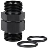 Podavelle 8AN -8 ORB Male to 8AN -8 ORB Male Swivel Union Fitting Adapter Coupler Aluminum Black