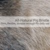 Redecker Natural Pig Bristle Nail Brush with Untreated Beechwood Handle, 3-3/4-Inches