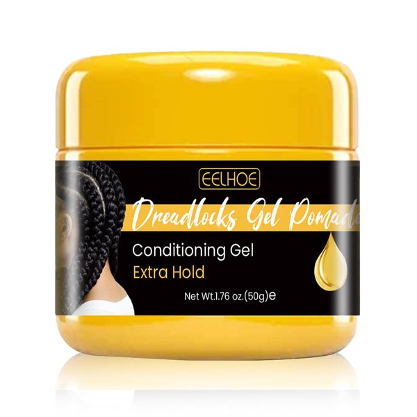 EnMart Natural Hair Care Conditioning Gel, Hair Styling Wax, Fast Drying Hair Pomade, Hold Dreadlocks Hair Pomade for Men, Long-Lasting Dreadlocks Gel, Shine Moisturizing, Braid Styling Gel, 50g