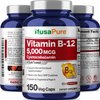 NusaPure Vitamin B12-5000 MCG 150 Veggie Capsules (NON-GMO, Gluten Free) - Max Strength Vitamin B 12