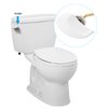Hibbent 2 Pack Toilet Handle Tank Flush Lever Replacement Compatible with TOTO THU068#CP Trip Lvr for St743S, Side Mount Toilet Flush Handle, Toilet Trip Lever, Toilet Repair Handle, White