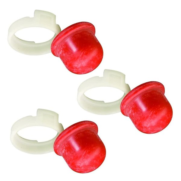 DFuerdivn 694394 Primer Bulb for Briggs & Stratton 494408 5084 694394 Engines Bulb - Pack of 3 (Red)