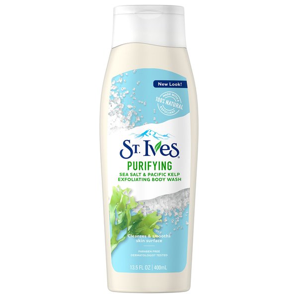 St. Ives Purifying Body Wash, Sea Salt and Kelp, 13.5 oz (Pack of 2)