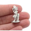 Stonehaven Miniatures Female Gnome Rogue Miniature Figure, 100% Pewter Metal - 24mm Tall - (for 28mm Scale Table Top War Games) - Made in USA