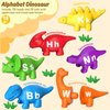 YTKIH 52 PCS ABC Alphabet Learning Toys for Ages 2-4,Dinosaur Toys,Preschool Educational Montessori Toys,Toddlers Travel Fine Motor Skills Toys for Kids 3-5