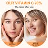 Premium 20% Vitamin C Serum For Face with Hyaluronic Acid, Retinol & Amino Acids - Boost Skin Collagen,Hydrate & Plump Skin, Anti Aging & Wrinkle Facial Serum 60ml