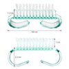 4 Pieces Handle Nail Brush Nail Hand Scrubbing Cleaning Brush (Small, Multicolor)