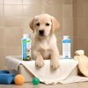 Spa Synergy Pet Dog Shampoo Natural Dead Sea Mineral Rich, Aloe Vera, Moisturizing, Cleansing, Refreshing, pH Balanced, Hydrating - No Tears Puppy - (1) Bottle 16.5 FL OZ