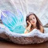 CIEHER Mermaid Crown for Women Girls Mermaid Headband Starfish Tiara Seashell Crown Mermaid Party Decorations Mermaid Birthday Decorations, Mermaid Accessories Costumes for Women