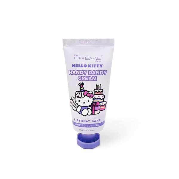 The Crème Shop Korean Cute Scented Pocket Portable Soothing Advanced Must-Have on-the-go - The Crème Shop x Sanrio Hello Kitty Handy Dandy Cream(Birthday Cake)