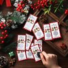 50 Pieces Christmas Scratch Off Cards Stickers Christmas Party Games Vouchers Festive Raffle Tickets Holiday Business Prize Drawings for Kids Adults Families Events Groups (Plaid)