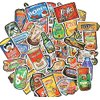 FoxYaye Snack Food Stickers - Funny Spoof Waterproof Durable Reusable Vinyl Decals, 10, 20, 50, Water Bottle Bike Bumper Luggage Skateboard Graffiti, Best Gift for Everyone (50)