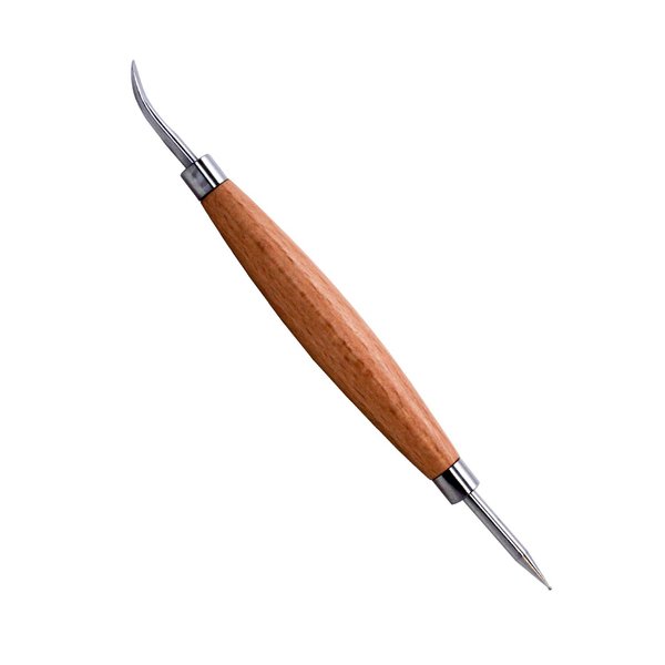 Realeather Crafts Leatherwork, Modeler/Stylus Tool, Metal/Wood