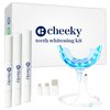 Cheeky LED Teeth Whitening Kit with Whitener Gel and Mouthpiece, DIY Home System to Diminish Stains and Discoloration, Dental and Enamel Safe