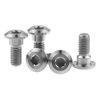 Wanyifa Titanium Ti Motorcycle Rear Brake Rotor Bolt Screw M8 x 20mm for YAMAHA Pack of 5 (Normal Titanium)