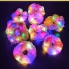 Light Up Pink Scrunchies - Camping Gifts LED Scrunchie for Women & Girls - Neon, Glow in the Dark Hair Accessories - Halloween Hair Ties - Perfect for Glow/Sleepover/Rave Party Favors & Supplies