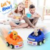 taseyok 2 Pack Remote Control Car for Toddlers, Dinosaur Toys for Kids 2-6, Toddler Sensory Toys with LED Lights and Sound, Christmas Birthday Gifts for Boys and Girls 2 3 4 5 6 Year Old