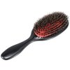 Boar Bristle Hair Brush Paddle Detangling Brush and Comb Set for Curly Fine Wavy Natural Tangled Hair, Anti-frizz Styling Hairbrush Comb for Women Men, Boar Nylon Bristle Cushioned Brush