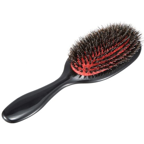Boar Bristle Hair Brush Paddle Detangling Brush and Comb Set for Curly Fine Wavy Natural Tangled Hair, Anti-frizz Styling Hairbrush Comb for Women Men, Boar Nylon Bristle Cushioned Brush