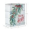 Hallmark 6" Small Rustic Christmas Gift Bag Bundle (6 Bags: Red Truck, Tis the Season," Red and White Plaid) for Gift Cards, Teacher Presents, Holiday Party Favors