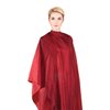 Cricket Forte Haircutting Cape Professional Salon Barbershop Hairdresser Hairstylist Cape for Clients, Adjustable Snap Neck Closure, Red