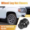 uxcell 6 Pcs Wheel Lug Nut Covers No.15646250 for Chevrolet Blazer 1992-1994 for Chevrolet C1500 C2500 Truck Lug Nut Cap Covers M24x2.0 Black Anti Scratch
