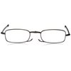 Foster Grant Men's Gideon Rectangular Reading Glasses, Black/Transparent, 64 mm, +1.50