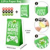 Winrayk Video Game Party Favors Birthday Supplies for Kids Bags Invisible Ink Pen Notebook Silicone Bracelet Stamper Keychain Tattoo Sticker 74 Pcs Game On Pinata Stuffer Gifts Boys Gamer Party Favors