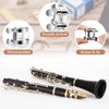 Treela 2 Pcs Clarinet Ligature Clarinet Mouthpiece Ligature Silver Clarinet Mouthpiece Ligature B Flat with Adjustable Screws Bb Clarinet Ligature for Clarinet Mouthpiece Woodwinds Instrument